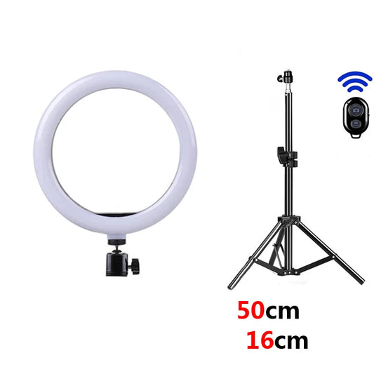 Anneau LED Selfie avec Trépied – Vidéo & Streaming