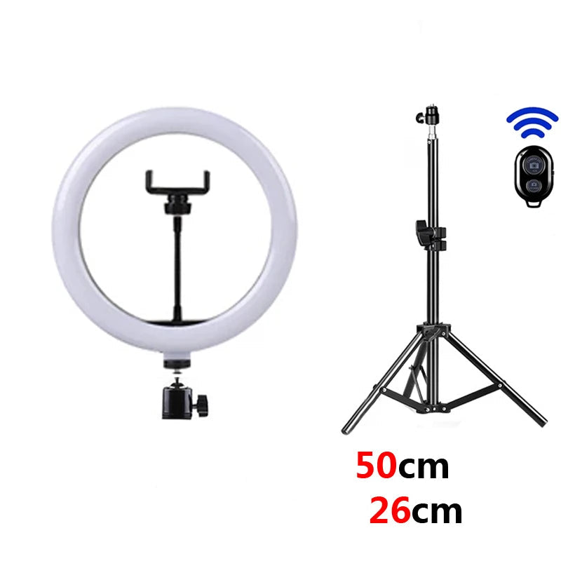 Anneau LED Selfie avec Trépied – Vidéo & Streaming